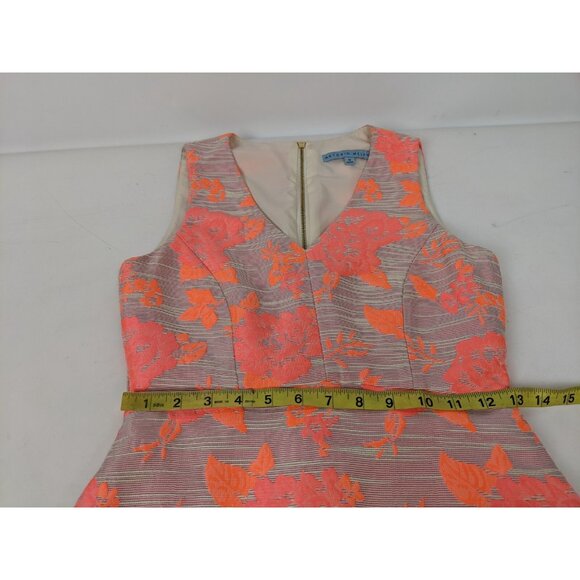 Antonio Melani V Neck Sheath Dress Womens Size 0 Floral Spring Summer - Picture 8 of 12